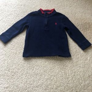 Boys 24-Month/2T Polo Zip Sweater